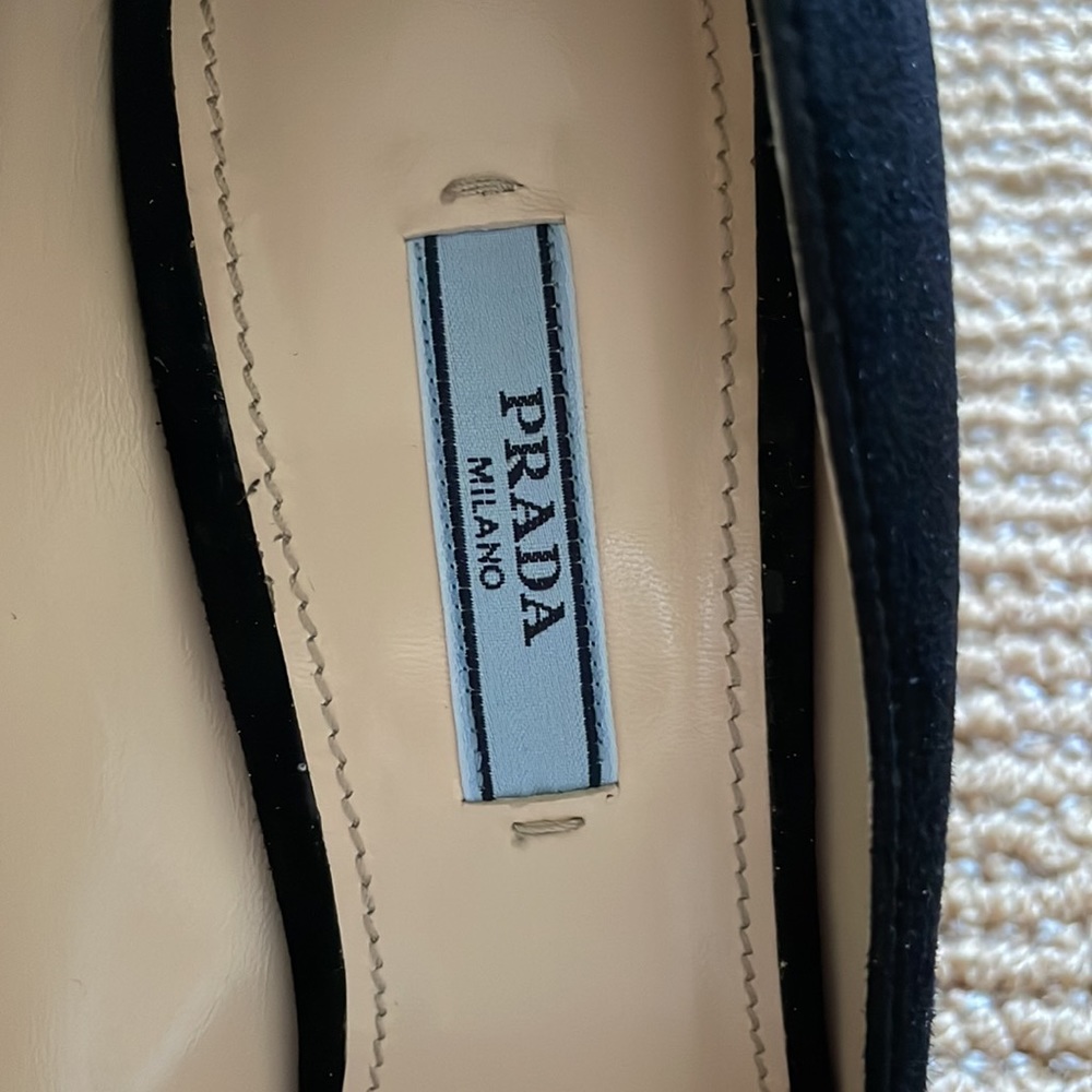Prada Black Suede Pumps - Picture 3 of 10